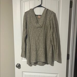 Faded Glory V-Neck Sweater - Brown